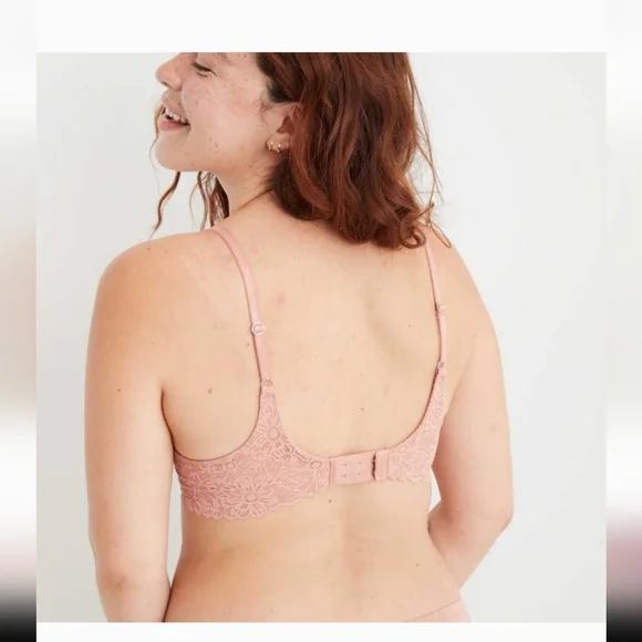 NWT Aerie Real Sunnie Full Coverage Lightly Lined Blossom Lace Bra Size 36D - Picture 2 of 2